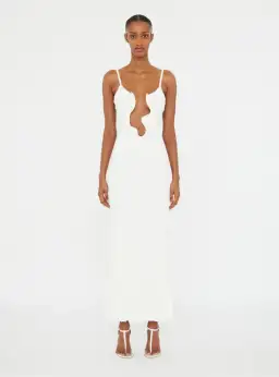 Christopher Esber Salacia Wire Sunray Dress in White size Small  for rent on The Volte - image 1