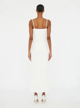 Christopher Esber Salacia Wire Sunray Dress in White size Small  for rent on The Volte - image 2