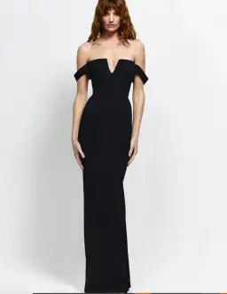 Effie Kats Louella Gown in Black Size 10 for rent on The Volte - image 1