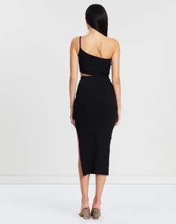 Bec & Bridge Darling Midi Dress Black Size AU 6  for rent on The Volte - image 3