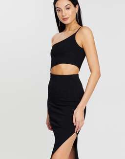 Bec & Bridge Darling Midi Dress Black Size AU 6  for rent on The Volte - image 4