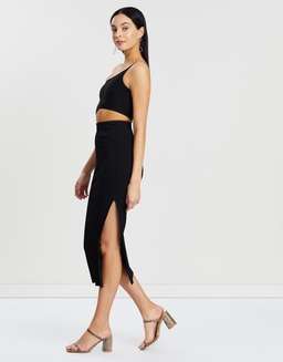 Bec & Bridge Darling Midi Dress Black Size AU 6  for rent on The Volte - image 2