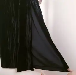 AJE Moonbow Velvet Maxi Dress in Black Size L AU&UK 12  for rent on The Volte - image 8
