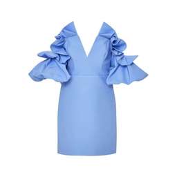 Acler Hitching Mini Dress Blue Size 8 for rent on The Volte - image 6