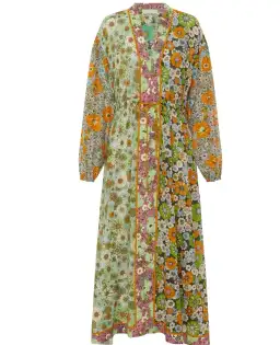 Alemais Orange Blossom Spliced Midi Dress Floral Size 16 for rent on The Volte - image 5