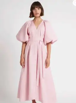 Aje Evermore Midi Dress Rose Pink Size 14 for rent on The Volte - image 2
