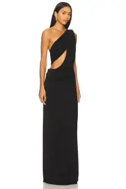 MISHA THE SOLSTICE CUPRO DRESS in BLACK SIZE S / 8 AU for rent on The Volte - image 5