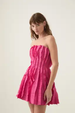 Aje Hybrid Sleeveless Mini Dress Size 8 Fuchsia Rose  for rent on The Volte - image 4