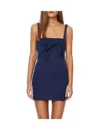 Bec & Bridge Under Eave Mini Dress - Navy - Size 12 for rent on The Volte - image 1