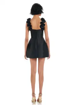 ELIYA THE LABEL TARIA DRESS | BLACK XS for rent on The Volte - image 2