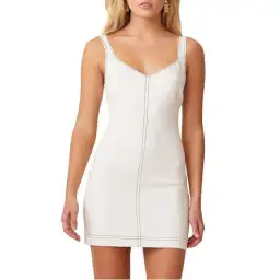 Bec & Bridge - Noah Mini Dress - White - Size 12 for rent on The Volte - image 1