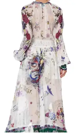 Camilla Gentle Moon Blouson sleeve Wrap Dress Size XL NWT RRP $ 899 for rent on The Volte - image 9