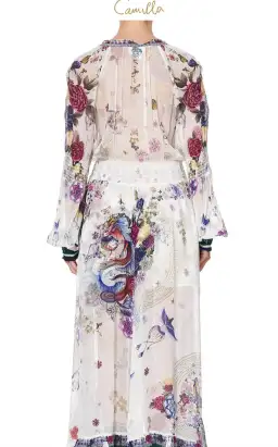 Camilla Gentle Moon Blouson sleeve Wrap Dress Size XL NWT RRP $ 899 for rent on The Volte - image 21