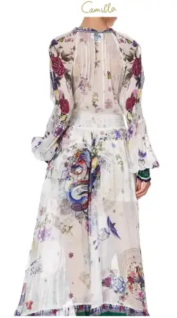 Camilla Gentle Moon Blouson sleeve Wrap Dress Size XL NWT RRP $ 899 for rent on The Volte - image 22