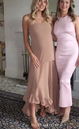 H&M | Nude Bandeau Dress  for rent on The Volte - image 2