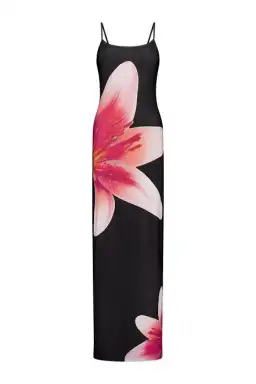 With Harper Lu Lily Floral Maxi Dress Black Pink Small S 8 for rent on The Volte - image 5