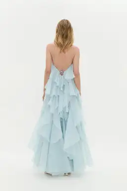 Aje / Pandorea Layered Maxi Dress / Silver Blue / (Fits 10-14) for rent on The Volte - image 4