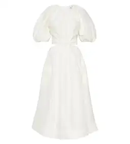 Aje Mimosa Cutout Midi Dress In Ivory - Size 8 for rent on The Volte - image 4