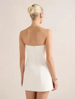Harper Strapless Bow Mini Dress for rent on The Volte - image 3