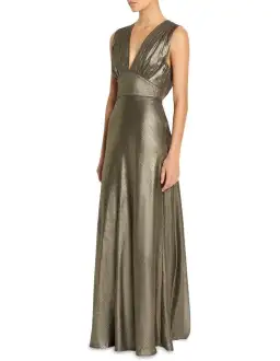 Sass & Bide Lost In Monaco Dress in Antique Gold Size 16 for rent on The Volte - image 1