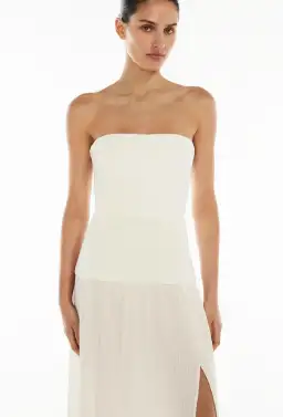 Manning Cartell Double Time Pleat Strapless Dress size 10 for rent on The Volte - image 3