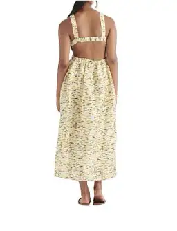 Elka Collective Mari Sleeveless Midi Dress in Citrus Print. Size 8 for rent on The Volte - image 10