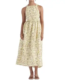 Elka Collective Mari Sleeveless Midi Dress in Citrus Print. Size 8 for rent on The Volte - image 8