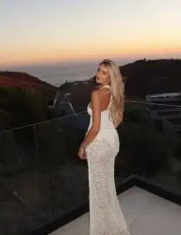 Benni Ariel Maxi Dress in Shell Size 10 AU / Medium for rent on The Volte - image 2