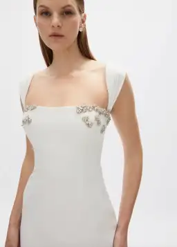 Rachel Gilbert Malia Gown in White AU 10  for rent on The Volte - image 2