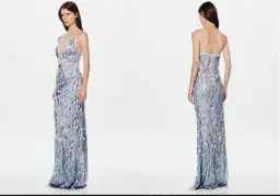 THE SAPPHIRE SEQUIN DRESS - size medium for rent on The Volte - image 1