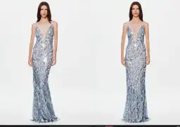 THE SAPPHIRE SEQUIN DRESS - size medium for rent on The Volte - image 2