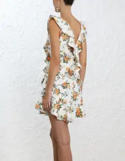 Zimmermann Golden Flutter Mini Dress Size 1 / AU 10 / M for rent on The Volte - image 4