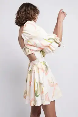 Aje Imprint Floral Mini Dress Size AU 6 / XS  for rent on The Volte - image 2