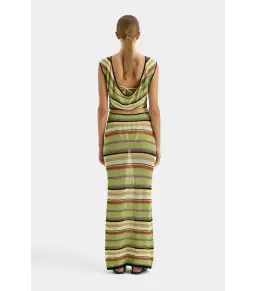 Sir The Label Coastline Tie Dress in Palm Stripe Size 1 / AU 8 for rent on The Volte - image 3