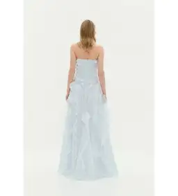 Aje Pandorea Allairie Maxi Dress Gown in Blue Size AU 8 for rent on The Volte - image 4