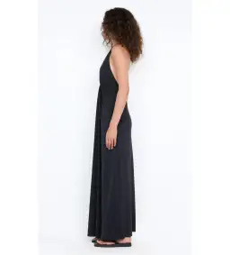 Bec & Bridge Tillie Drape Maxi Dress Black Size 6 for rent on The Volte - image 3