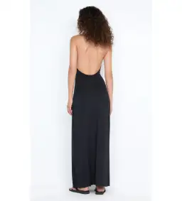 Bec & Bridge Tillie Drape Maxi Dress Black Size 6 for rent on The Volte - image 4