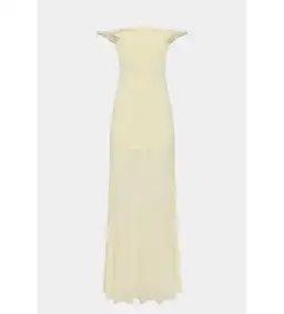 Sir the Label Elia Off Shoulder Twist Dress in Lemon Sorbet Size 10 for rent on The Volte - image 4