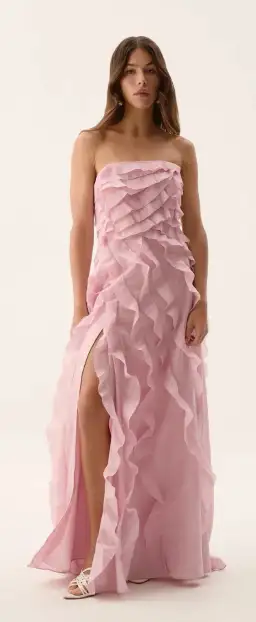 Pink Aje Allairie Gown, size 10 for rent on The Volte - image 3