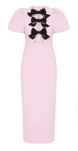 Rebecca Vallance Nemy Midi Dress Pink Size 12 for rent on The Volte - image 1