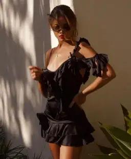 Rat & Boa Aliya Mini Dress Black Size 6 for rent on The Volte - image 3