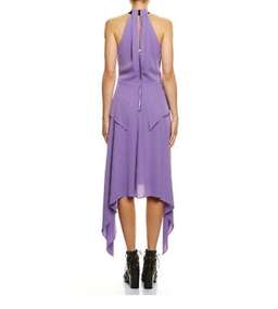 Willow Asymmetric Silk Crepe Dress Size 6