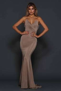 Elle Zeitoune champagne gown size 8