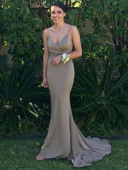Elle Zeitoune champagne gown size 8