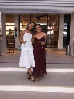 By Johnny Drop Flare Midi Secret Garden Dress in White size 8 for rent on The Volte - image 3