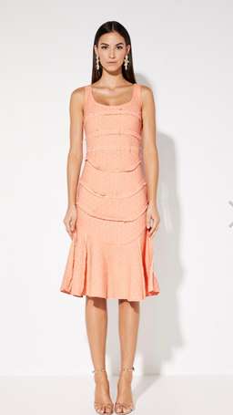 Mossman Finish Line Midi Dress Orange Size 14 for rent on The Volte - image 1