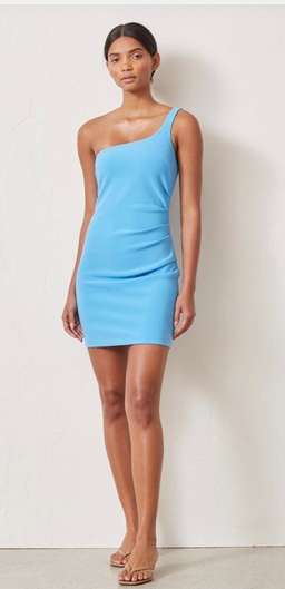 Bec & Bridge Paloma Mini Dress In Azure Blue Size 8