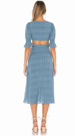Tularosa Nanette midi Dress dusty blue size 10