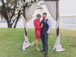 Winona Lucetta Dress Red Size 8