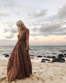 Coven & Co Feline Gown Leopard Size 6 